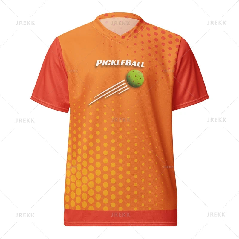 Men's 3D Printed Pickleball T-shirt Summer Spring Sports T Shirt Fitness Novelty Short Sleeves Quick Dry Workout Tee Tops
