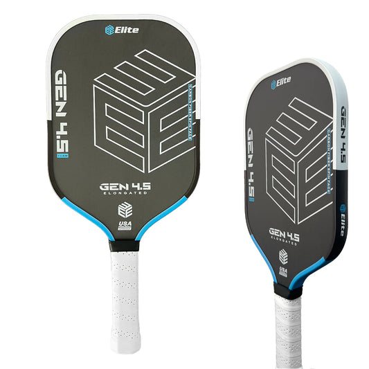 Elite Pickleball Paddle - Carbon Fiber Structure Cold Pressed Anti-Slip Grip PP Honeycomb Core High Strength Friction Durable Ed