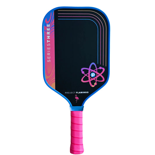 Project Flamingo T700 Carbon Fiber Pickleball Paddle, Textured Surface, Polymer Honeycomb Core 16mm, Balanced Power&Control