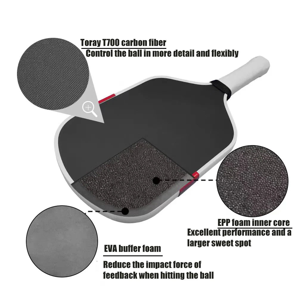 Pickleball Paddle, Gen 5 with EPP Foam Core & Hot Press Construction - Highly Durable, Crack-Resistant Design for Practice