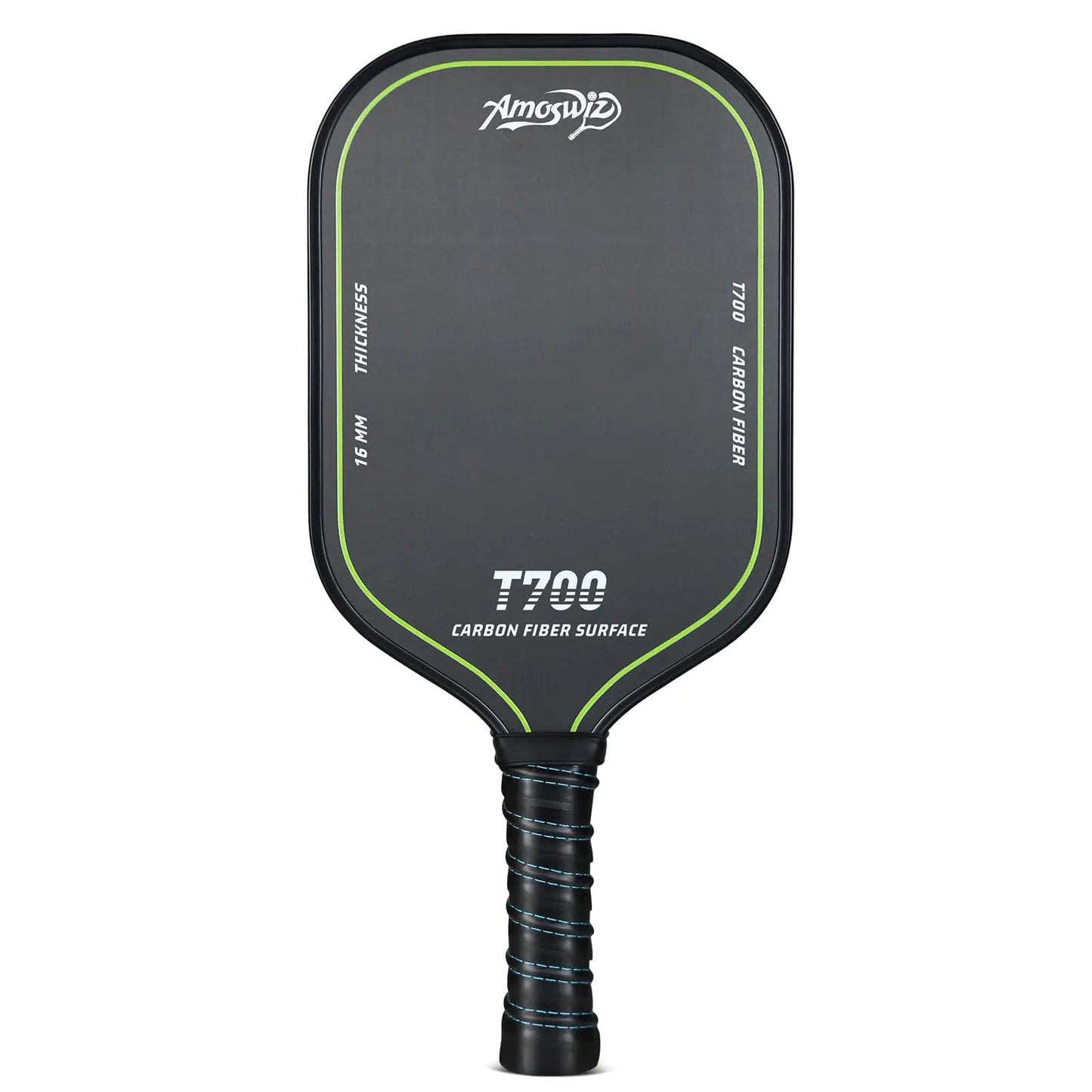 Amoswiz Carbon Fiber Pickleball Paddles T700 Carbon Pickleball Paddle 16MM Pickle Ball Paddle Textured Surface for Porfessional & Intermediate Players